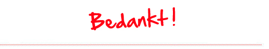Bedankt