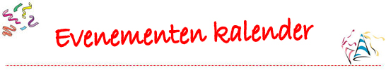 Evenementen kalender