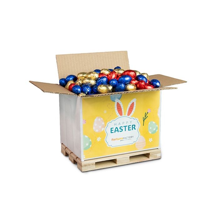 Mini pallet met paaseitjes