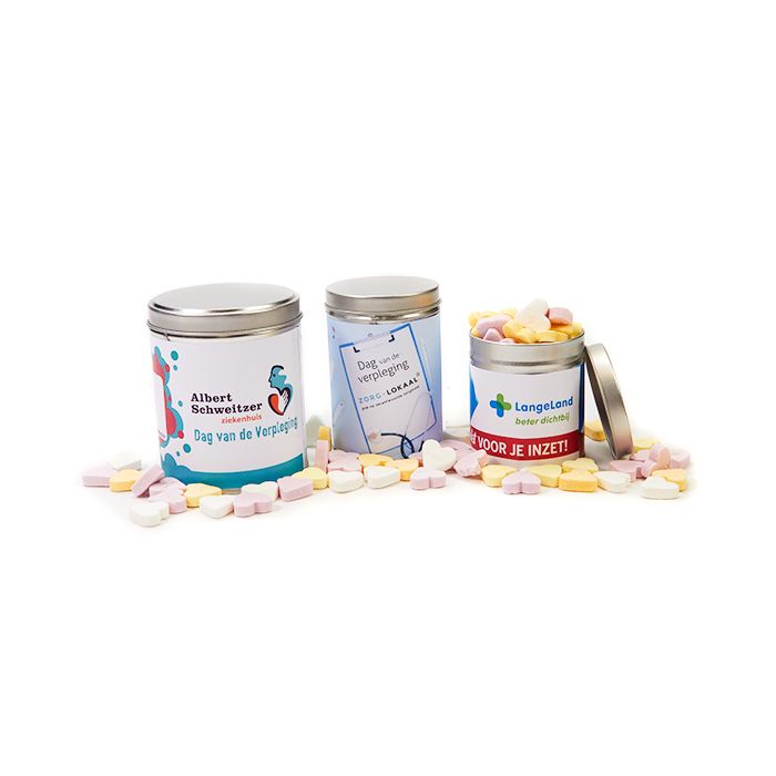 Snoephartjes in blik