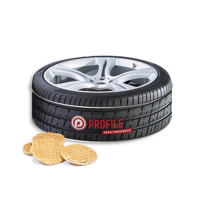 all-over bedrukt koekblik