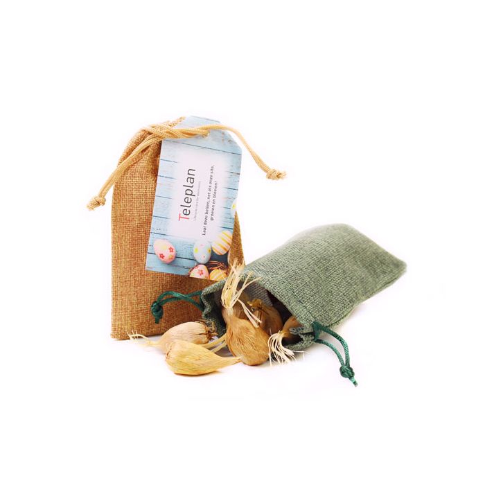 Jute paaszakje medium