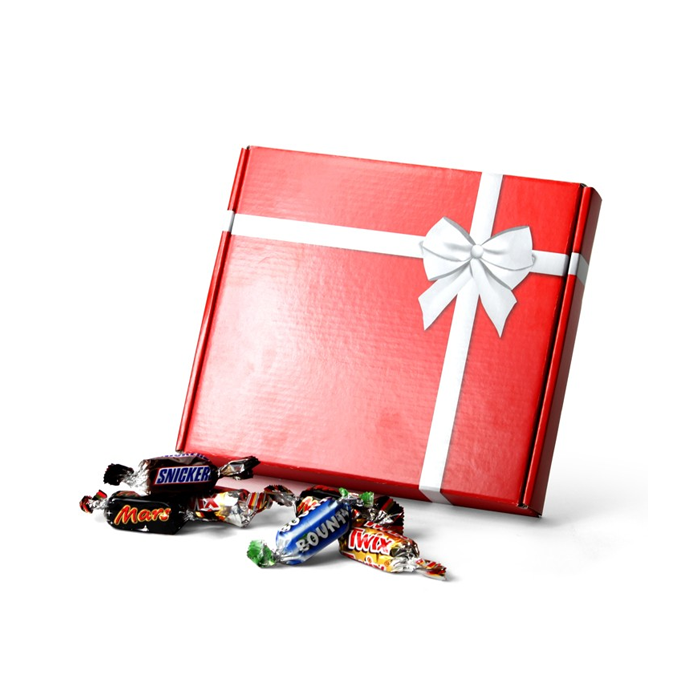 Postgeschikte geschenkverpakking