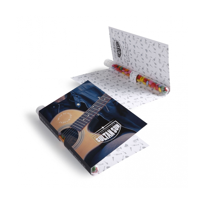 Reageerbuisje in gepersonaliseerde kaart