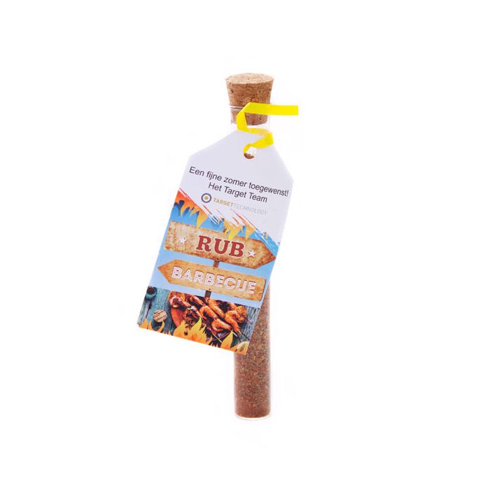 Barbecue kruiden in glazen tube