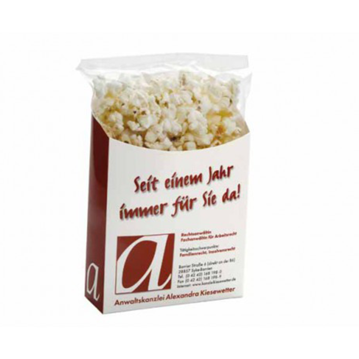 Uitdeeldoos met popcorn