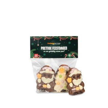Zakje kerstchocolade - klein