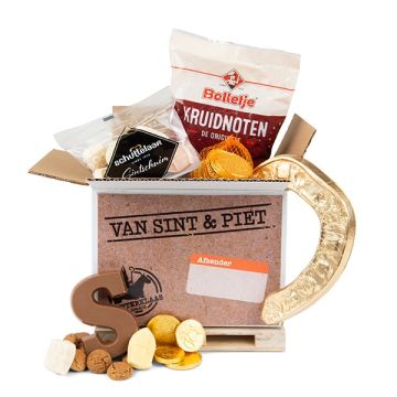 Mini europallet met sticker