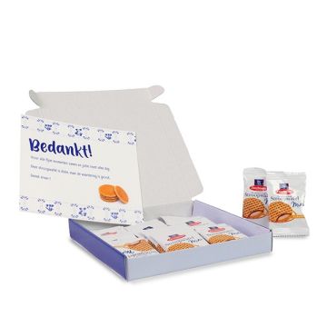 Hollands postpakket met mini stroopwafels