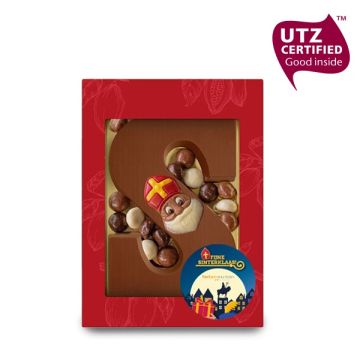 Chocoladeletter S met kruidnoten