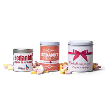 Blik 2, 3 en 5 met vruchtenhartjes