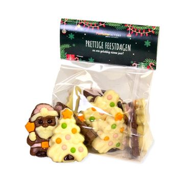 Zakje kerstchocolade groot