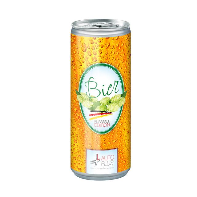Blikje bier in eigen huisstijl