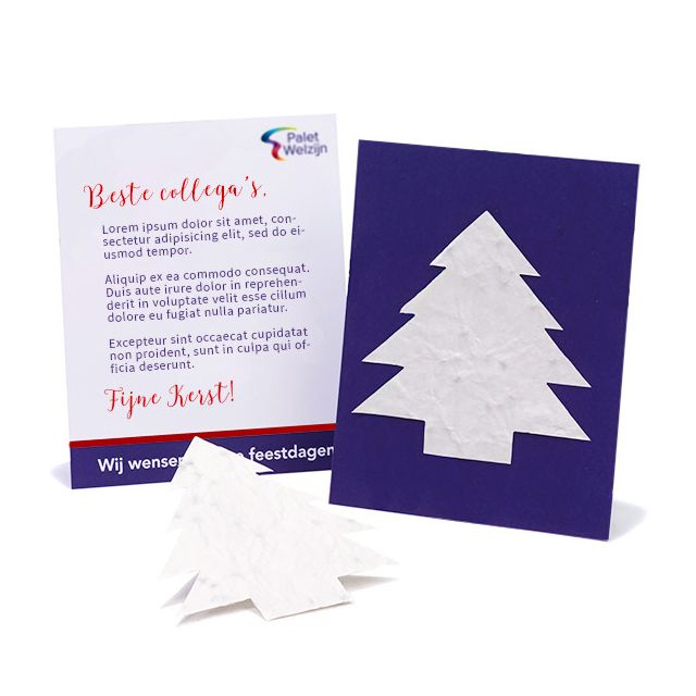 Bloeiende kerstkaart