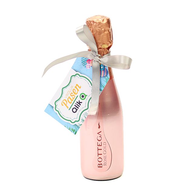 Rosé Prosecco met bedrukt kaartje