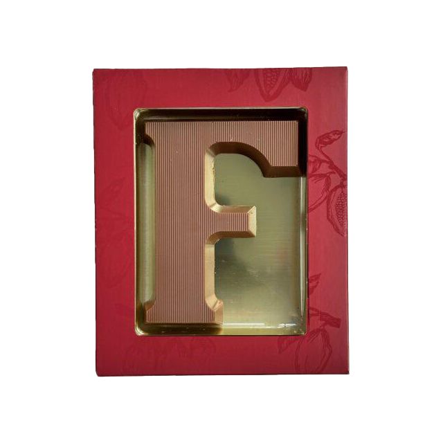 Chocoladeletter F - 80 gram