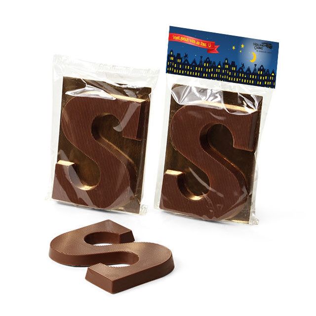 Chocoladeletter S, 75 gram