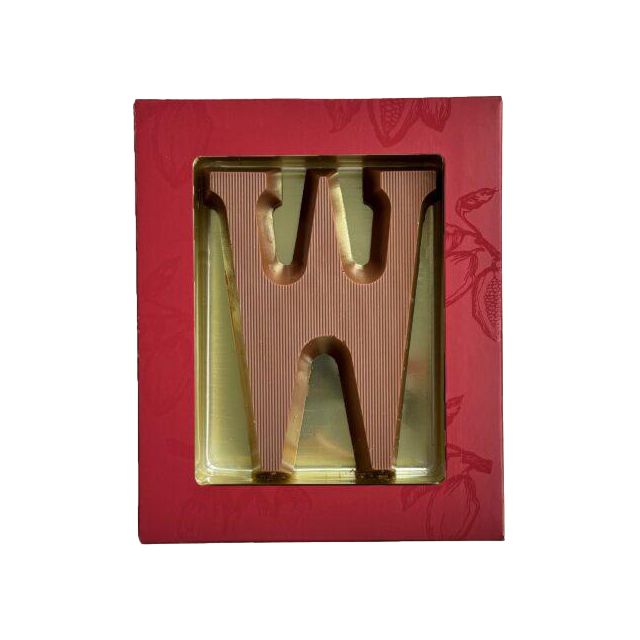 Chocoladeletter W - 80 gram