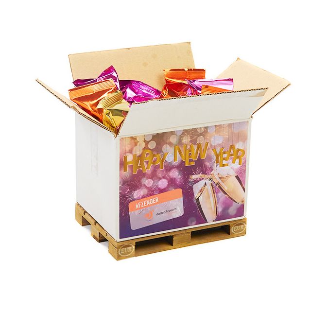 Mini europallet met Fortune Cookies