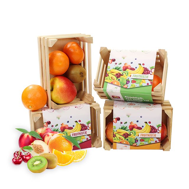 Houten kistje met fruit