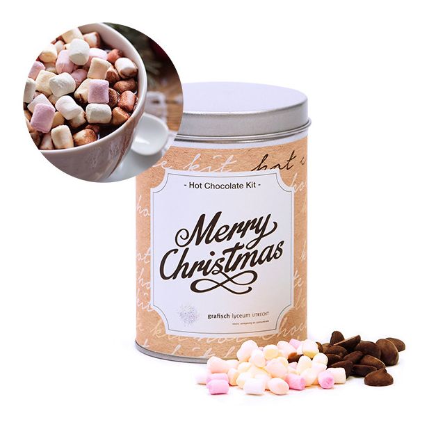 Hot Chocolate Kit in rond blik