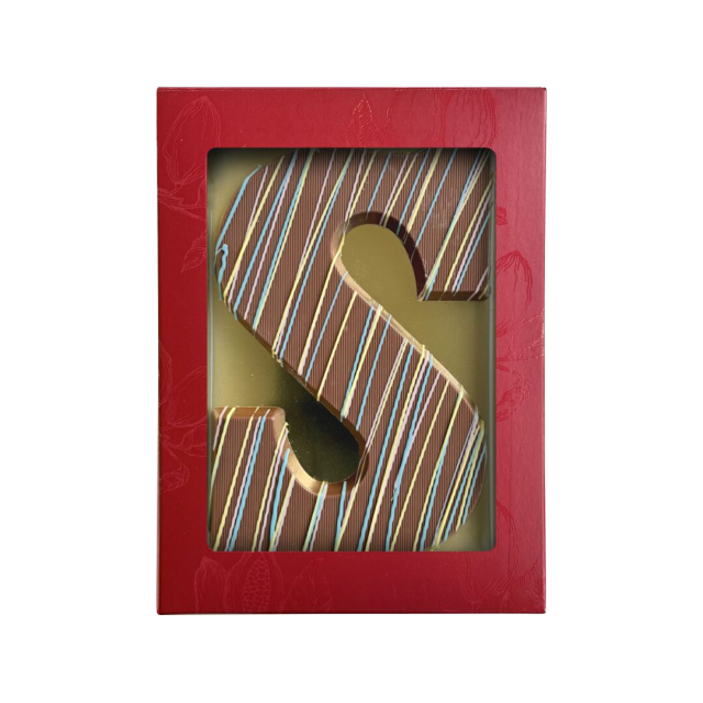 Luxe chocoladeletter S color fun