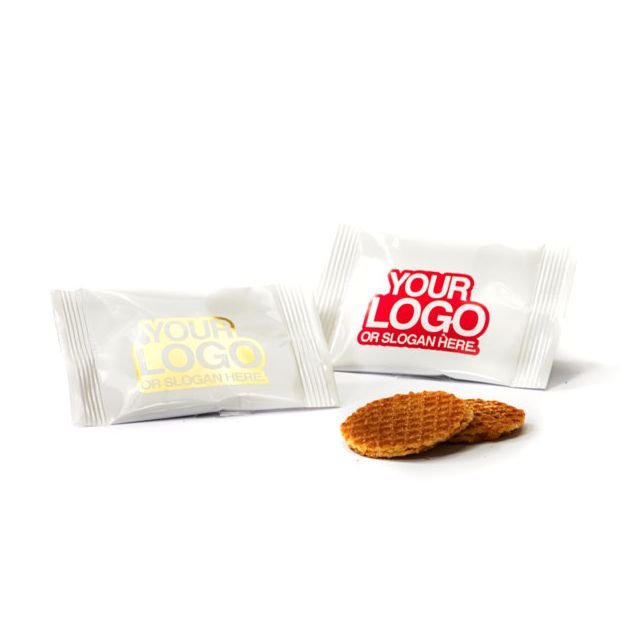 Mini stroopwafel in eigen folie