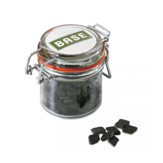 Weckpotje met dropruitjes