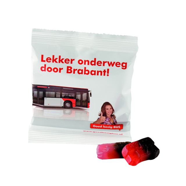 Zakje autodrop (eigen bedrukking)