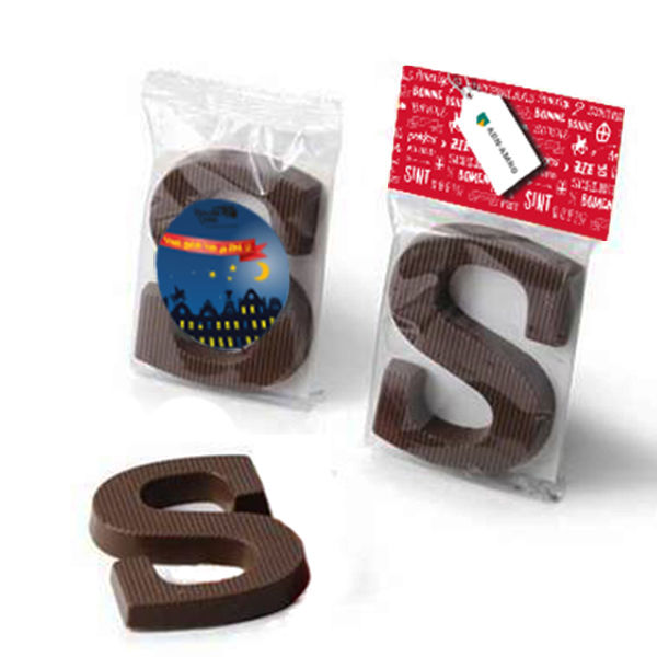 Goede Sinterklaas chocoladeletter S voor in de schoen! WL-95