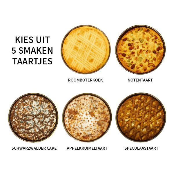 5 smaken taartjes