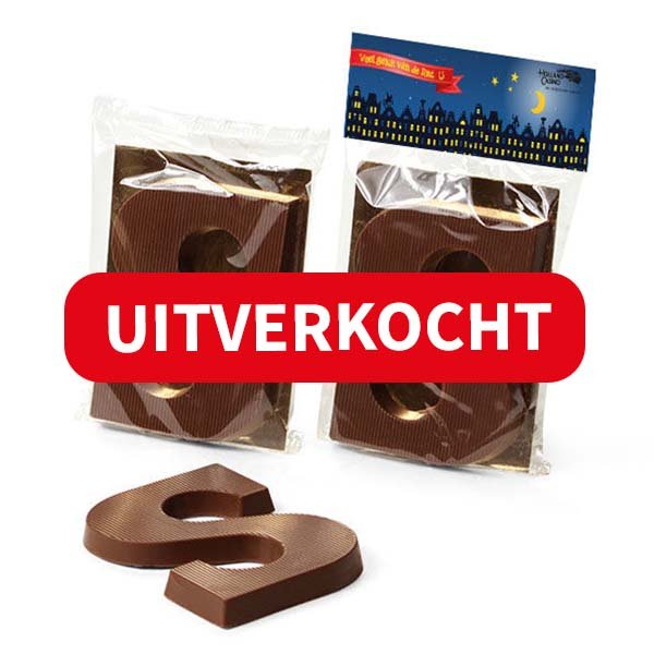 chocoladeletter S 75 gram
