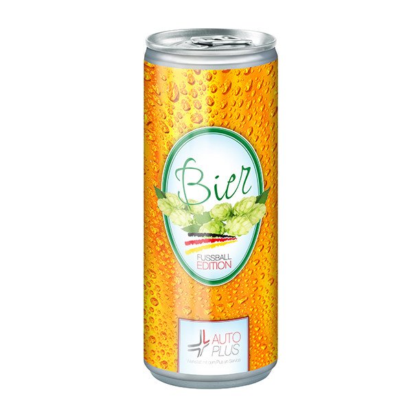 Blikje bier in eigen huisstijl