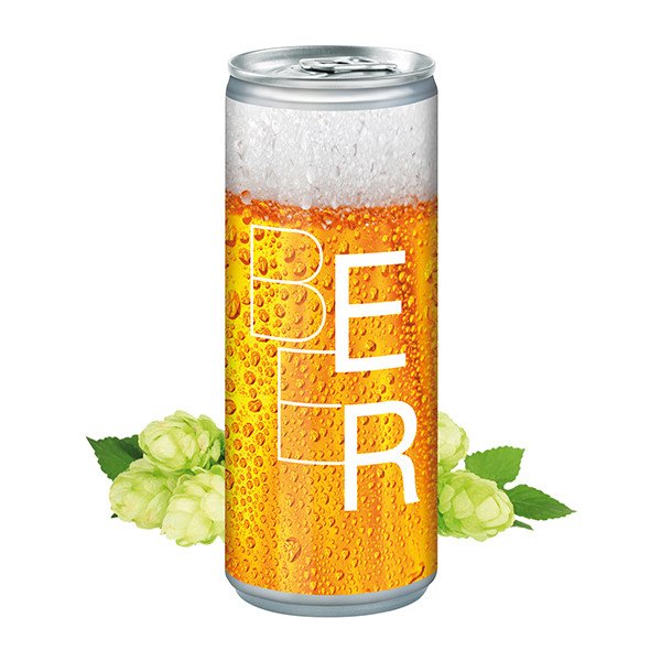 Blikje bier in eigen huisstijl