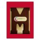 Chocoladeletter met logo m
