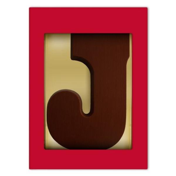 Chocoladeletter - J - puur
