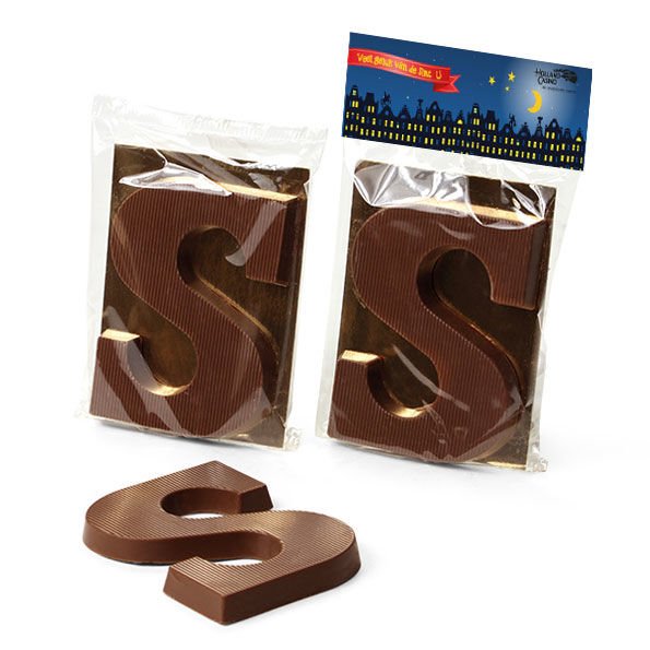 Chocoladeletter S, 75 gram