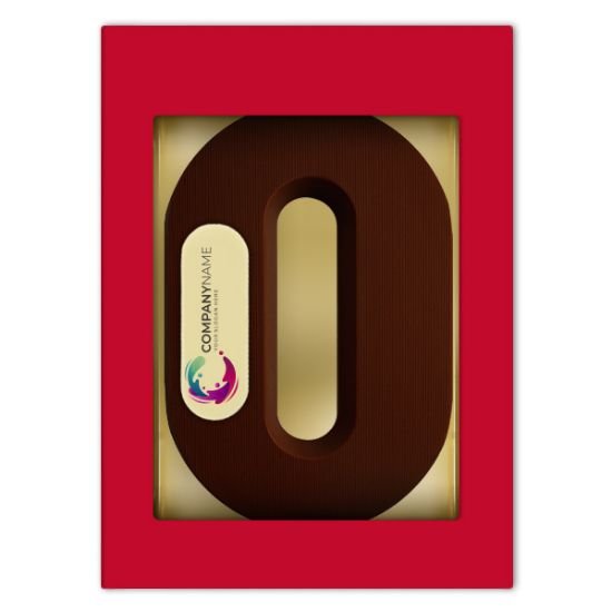 Chocoladeletter met logo O