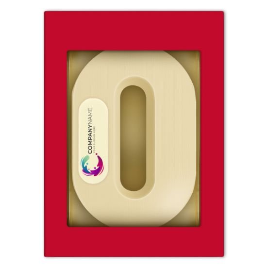 Chocoladeletter met logo O