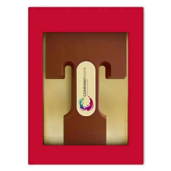 Chocoladeletter met logo T