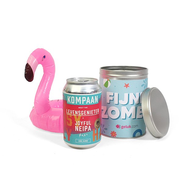 Bier met opblaas flamingo