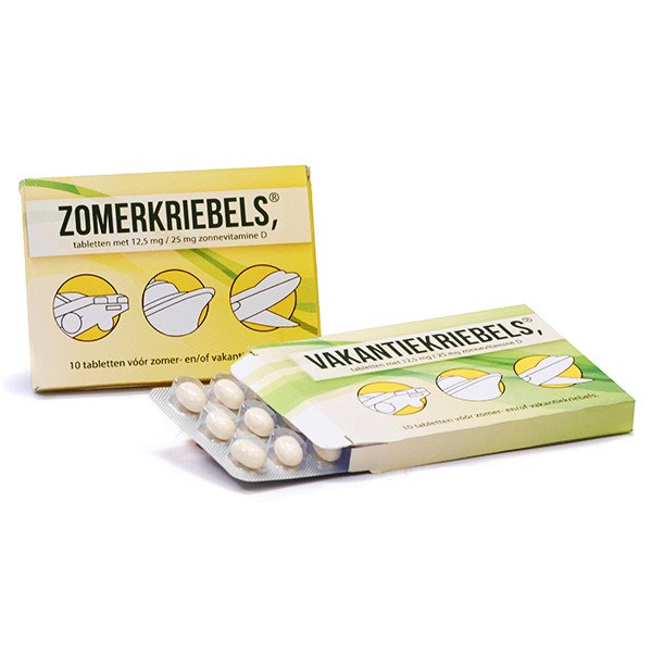 Medicijndoosje met snoepjes - zomerkriebels