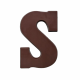 Chocoladeletter S suikervrij, 200 gram