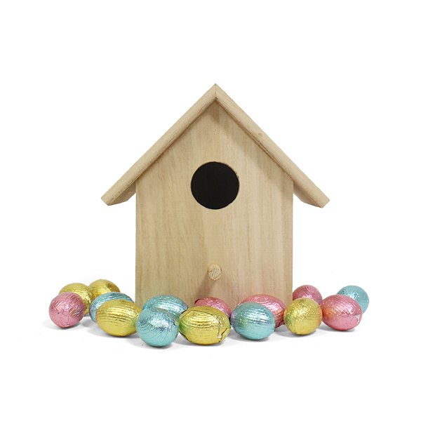 Praline eitjes vogelhuisje