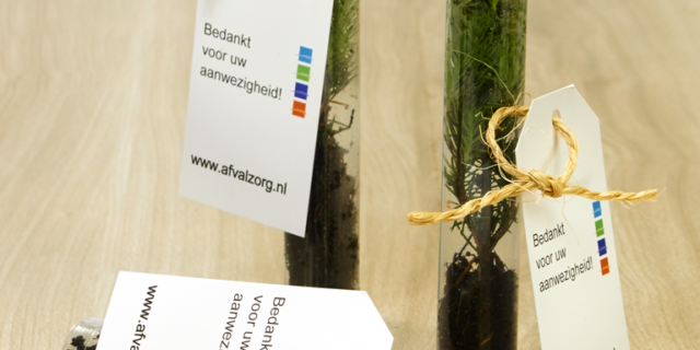 Kerstboomstekje als bedankje