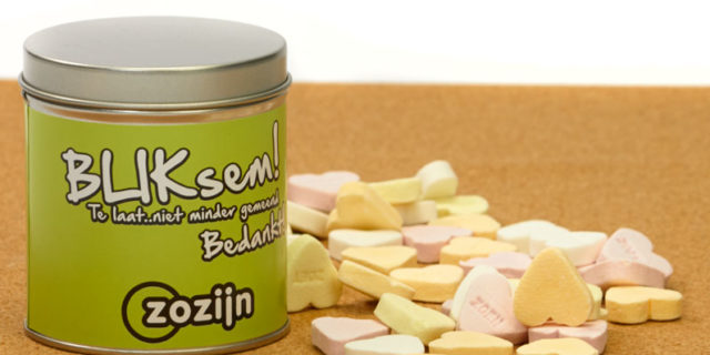 BLIKsem! Te laat... niet minder gemeend