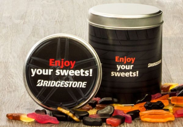 Bridgestone blik met autodrop