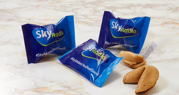 Fortune Cookies met songs voor Skyradio