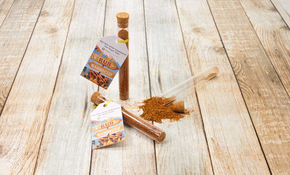BBQ-kruiden als passend geschenk voor een medewerkersevenement